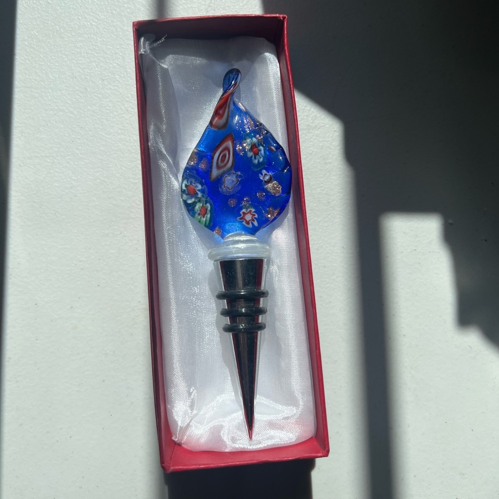 Murano Glass Wine Bottle Stopper